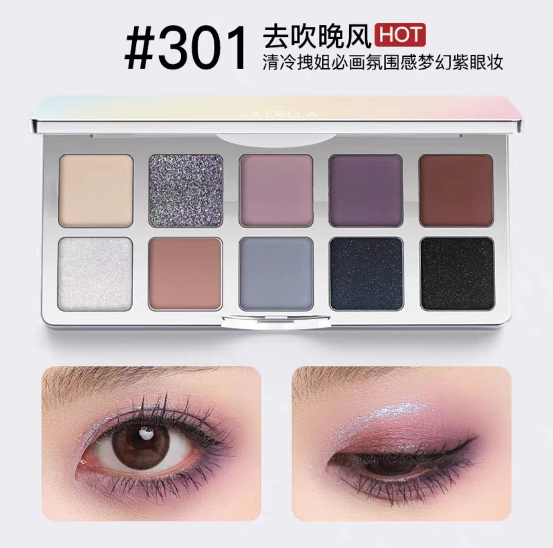 SHEDELLA Dreamy Colorful 10 Eyeshadow Palette 10g 诗蒂娅梦幻彩色十色眼影盘