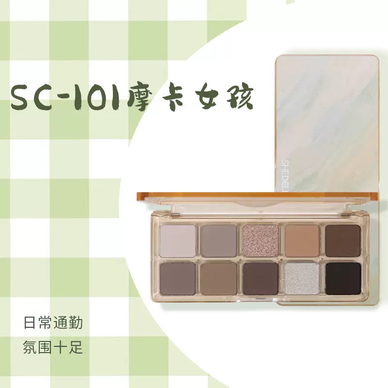 SHEDELLA Spring Color Series Ten Colors Eyeshadow Palette 10g 诗蒂娅春日色彩十色眼影