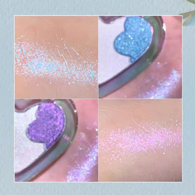 SHEDELLA Heartbeat Shimmering Bead Light Dual-Color Dimensional Highlighter 3.6g 诗蒂娅怦然心动闪亮珠光双色立体高光