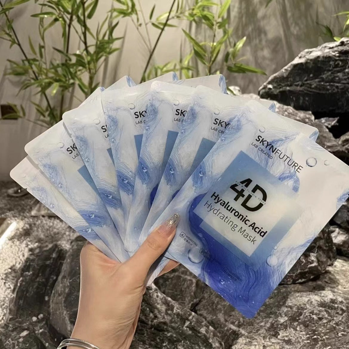 Tiktok/Douyin Hot Skyn Future 4D Hyaluronic Acid Nicotinamide Hydrating Mask 7pcs/box【Tiktok抖音爆款】肌肤未来4D玻尿酸烟酰胺保湿补水面膜