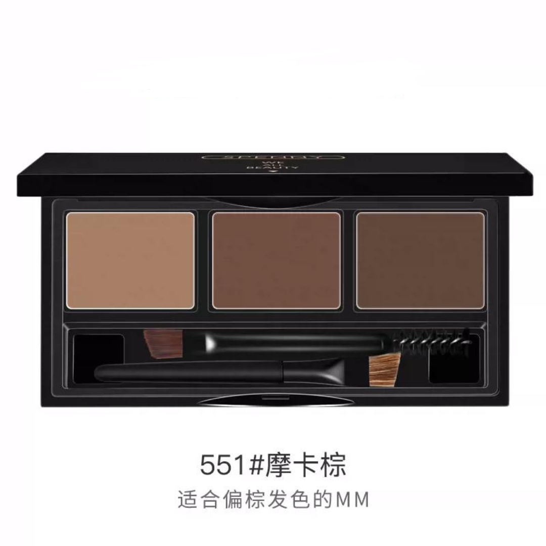 Spenny Three-color Stereoscopic Eyebrow Powder 5.7g 诗佩妮骨感立体三色眉粉