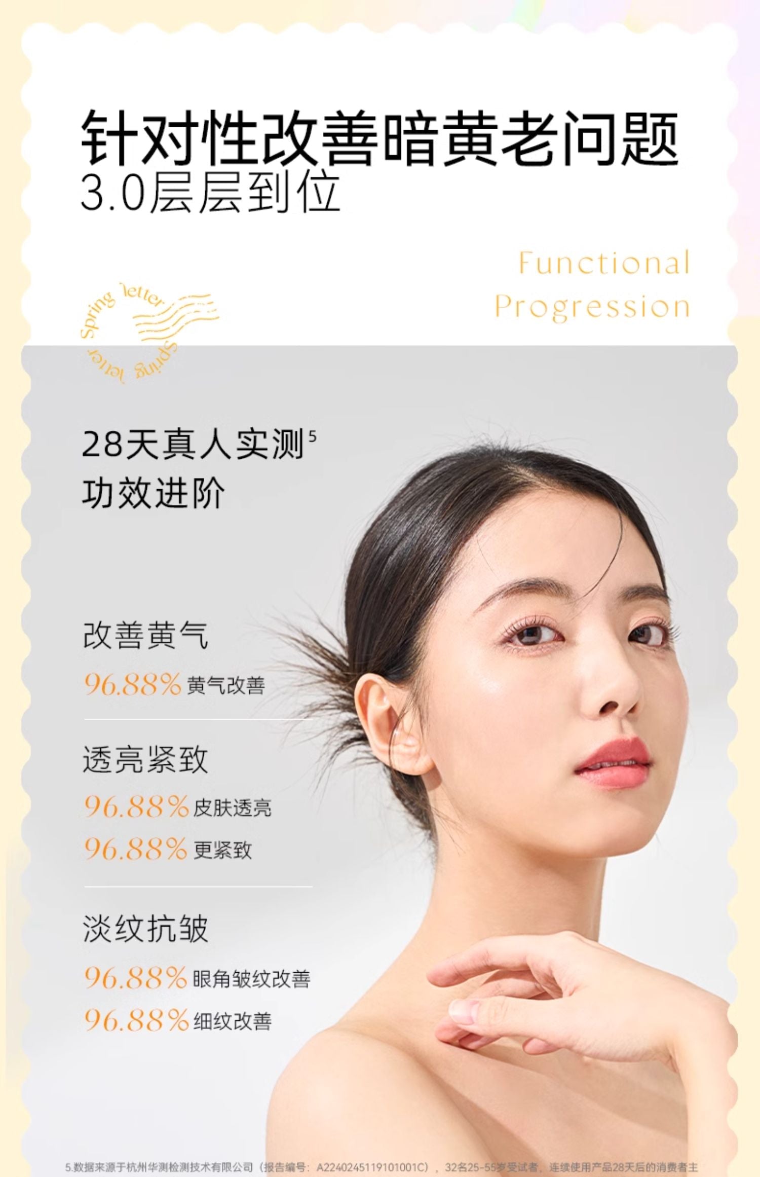 Tiktok/Douyin Hot Spring Letter Vitamin C Moisturizing Radiance Essence 10pcs/30pcs 【Tiktok抖音爆款】春日来信三体创研锁鲜维C透亮精华液