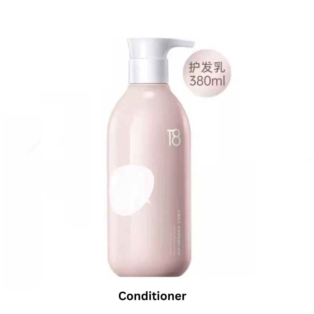 T8 Plant Essence Smoothing Shampoo Conditioner 380ml 幻享T8植粹丝质顺滑洗发水护发素