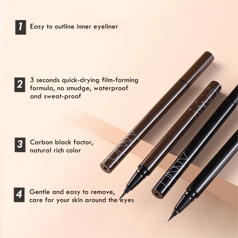 UNNY Smooth Waterproof Liquid Eyeliner Pencil 0.55ml 悠宜睛挑细选眼线液笔细头持妆上色