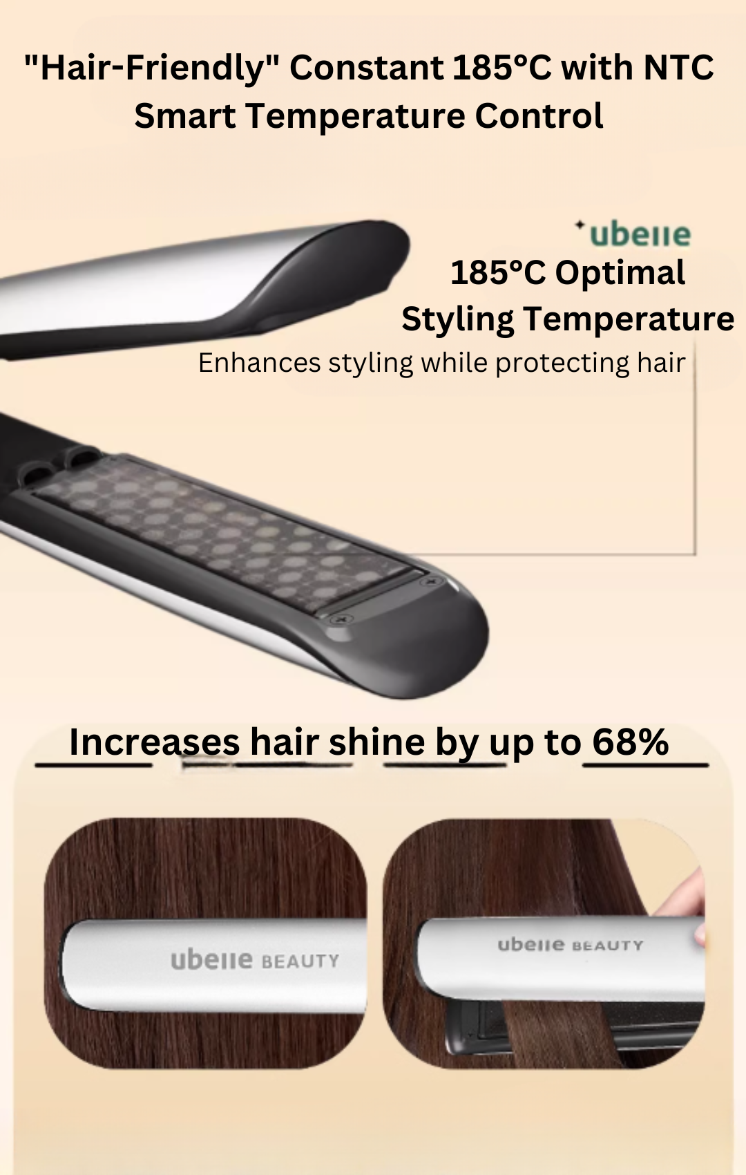 UBelle HB-78 Negative Ion Hair Straightener 柚贝HB-78负离子直板夹