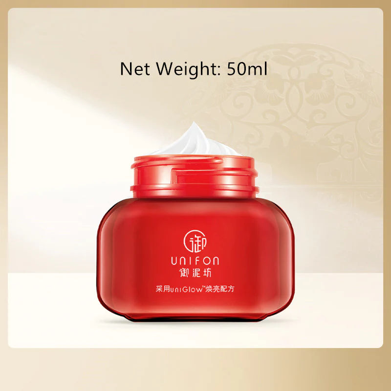 UNIFON Red Pomegranate Brighten Hydrating Face Cream 御泥坊晶亮红石榴脸霜 50g