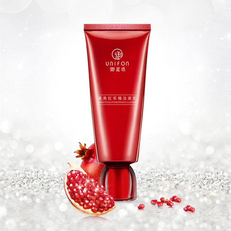 UNIFON  Red Pomegranate Brighten Mild Facial Cleanser 御泥坊晶亮红石榴洁面乳 100g