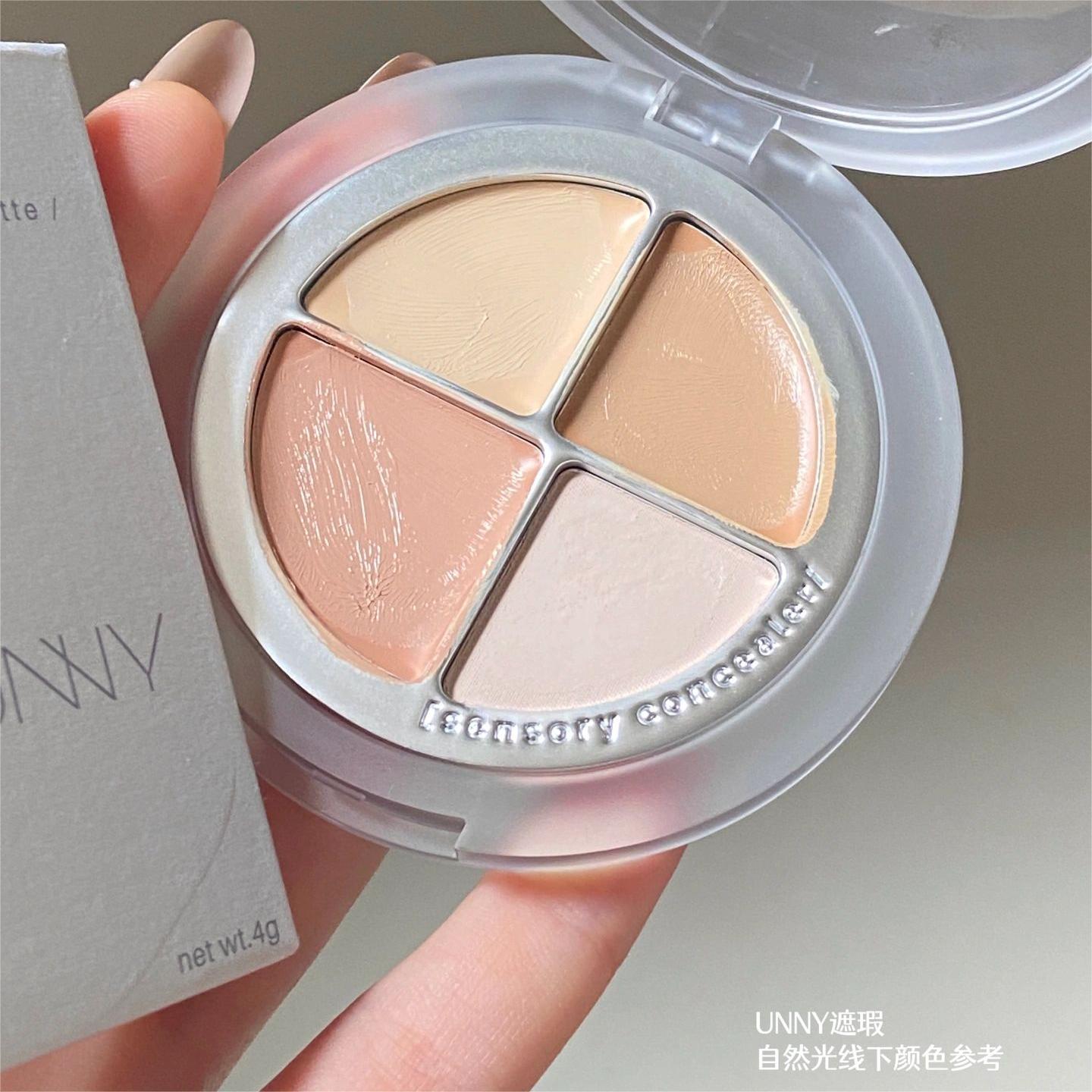 UNNY 4-Color Concealer Palette 4g 悠宜四色遮瑕盘