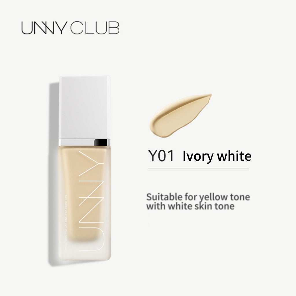 UNNY CLUB Concealer & Oil Control Liquid Foundation 30ml 悠宜保湿水润干油皮粉底液遮瑕打底膏