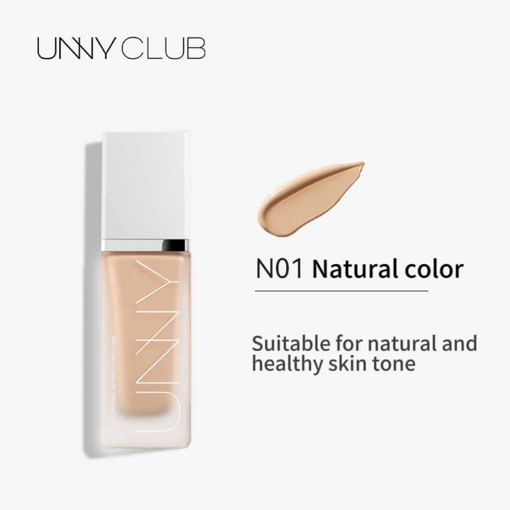 UNNY CLUB Concealer & Oil Control Liquid Foundation 30ml 悠宜保湿水润干油皮粉底液遮瑕打底膏