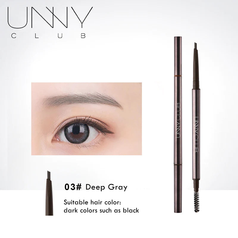 UNNY CLUB Double-head Auto-rotate Eyebrow Pencil 0.1g 悠宜自然立体防水不易脱妆精细眉笔