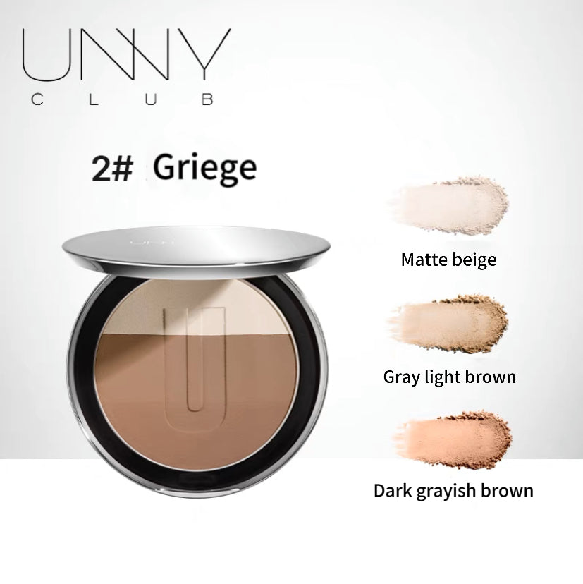 UNNY Organic 3-color Face Contour Palette 8g 悠宜三色高光一体修容盘