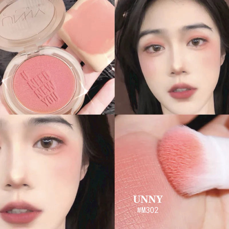 UNNY Satin Matte & Shimmer Makeup Blusher 4.5g 悠宜自然清透裸妆腮红