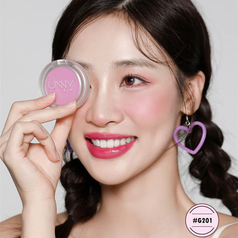 UNNY Satin Matte & Shimmer Makeup Blusher 4.5g 悠宜自然清透裸妆腮红