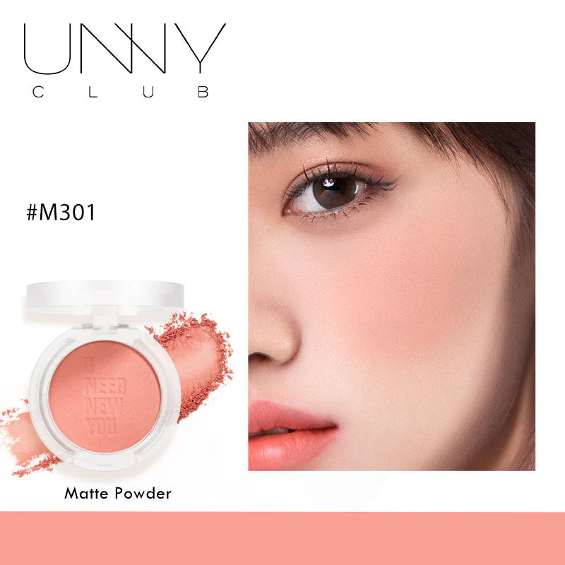 UNNY Satin Matte & Shimmer Makeup Blusher 4.5g 悠宜自然清透裸妆腮红