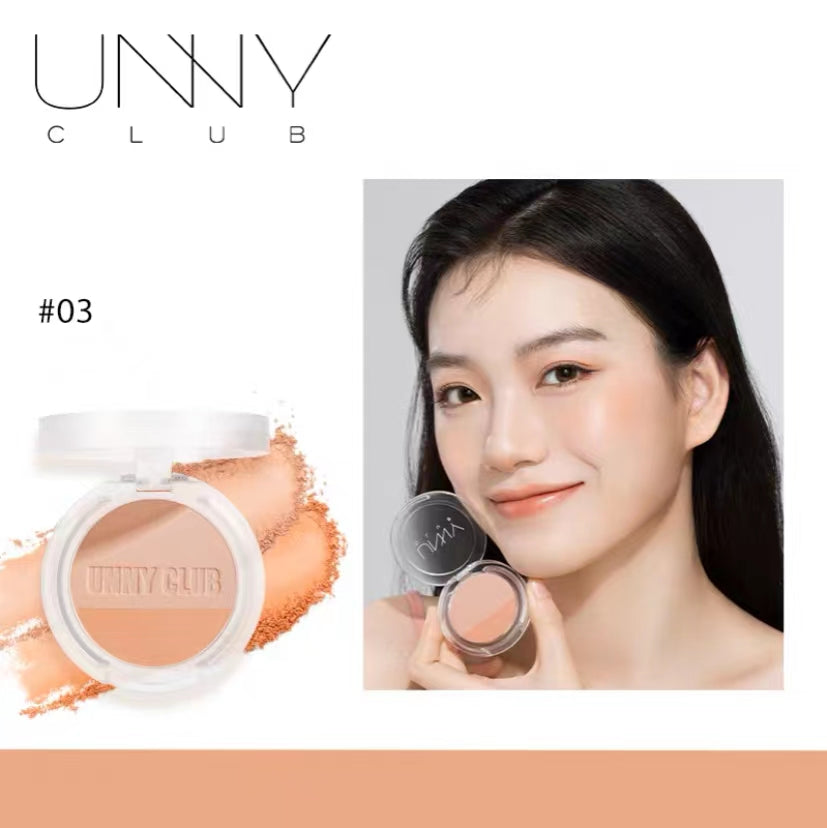 UNNY Satin Matte & Shimmer Makeup Blusher 4.5g 悠宜自然清透裸妆腮红