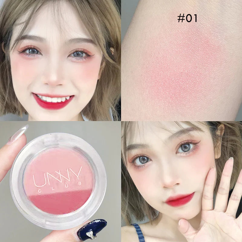 UNNY Satin Matte & Shimmer Makeup Blusher 4.5g 悠宜自然清透裸妆腮红