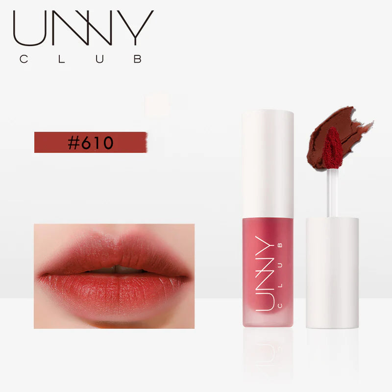 UNNY CLUB Silky Velvet Matte Lip Mud 3g 悠宜唇泥丝绒哑光雾面茶艺妆口红