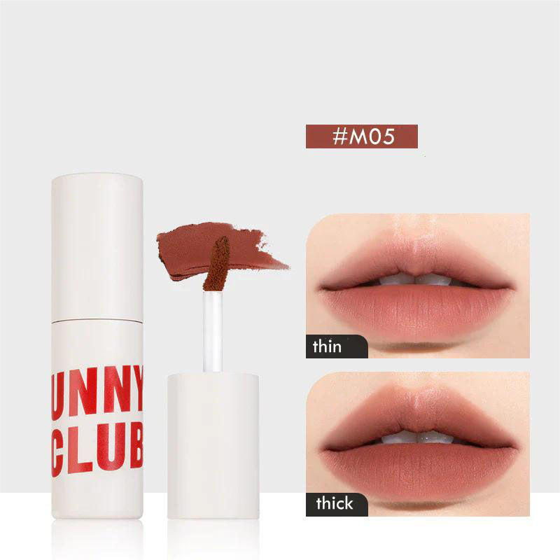 UNNY CLUB Silky Velvet Matte Lip Mud 3g 悠宜唇泥丝绒哑光雾面茶艺妆口红