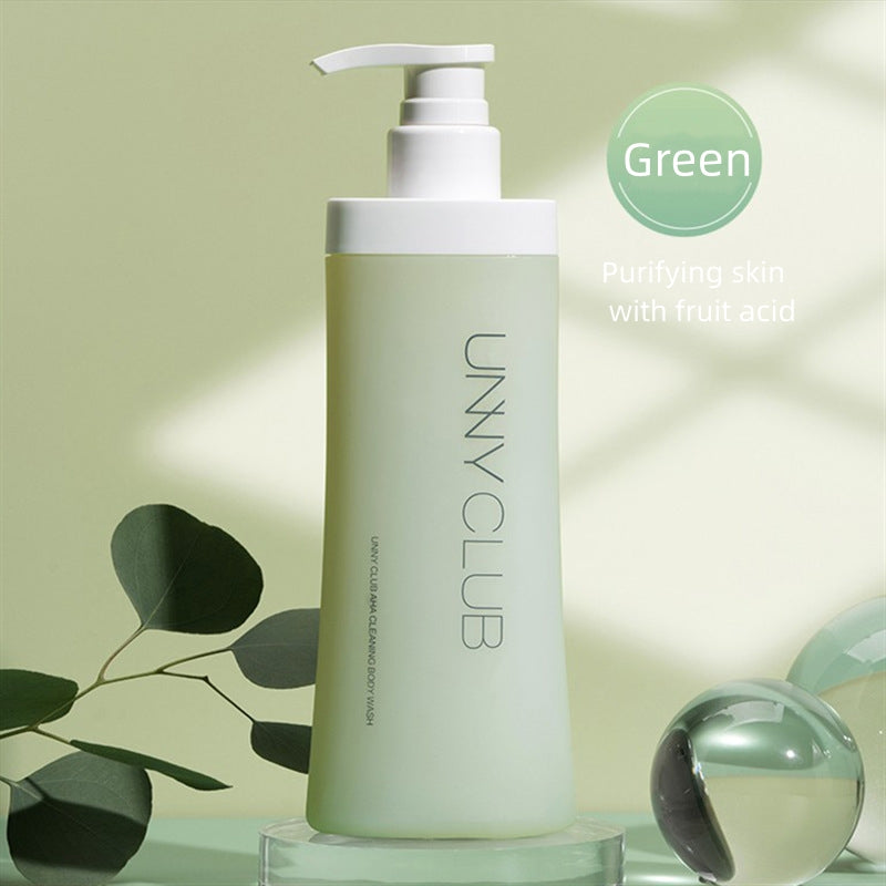 UNNY Hydrating Body Wash with AHA 400g 悠宜滋润果酸清爽净透保湿水嫩香氛沐浴露