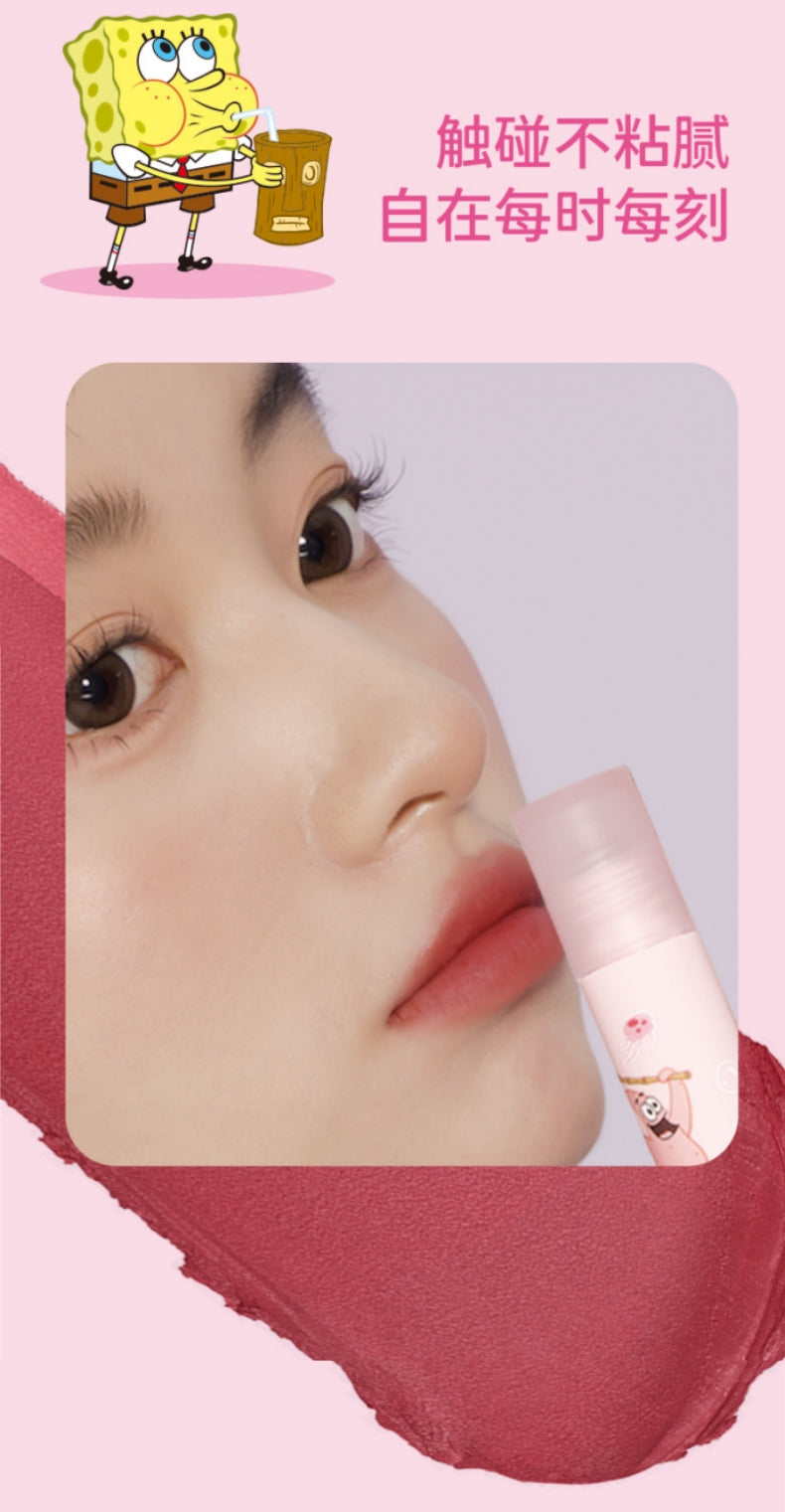 VEECCI X SpongeBob SquarePants Creamy Soft Lip Gloss 2.3g 唯资海绵宝宝奶绒轻柔唇釉