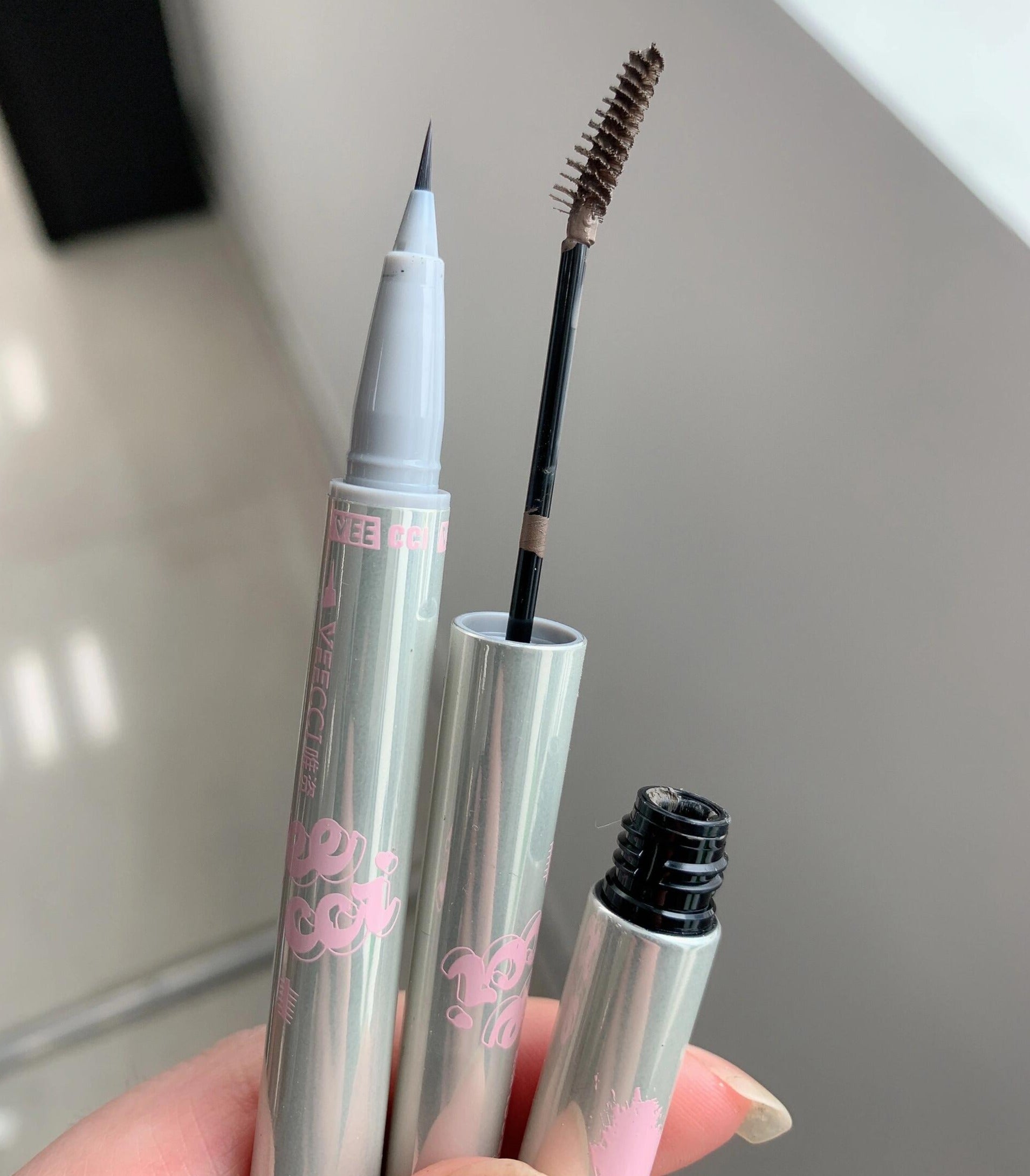 Veecci Double-Ended Water Eyebrow Pencil Brow Gel 0.3ml+2g 唯资双头水眉笔眉膏