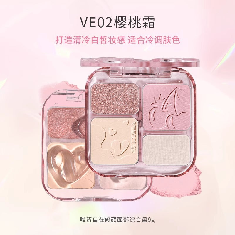 Veecci Multi-Purpose Facial Palette 9g 唯资多效面部综合盘