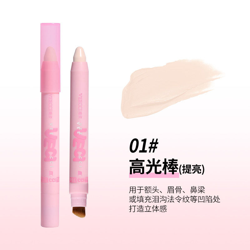 Veecci Multi-Purpose Highlighter Contour Blush Stick 2.2g 唯资多功能高光修容腮红棒