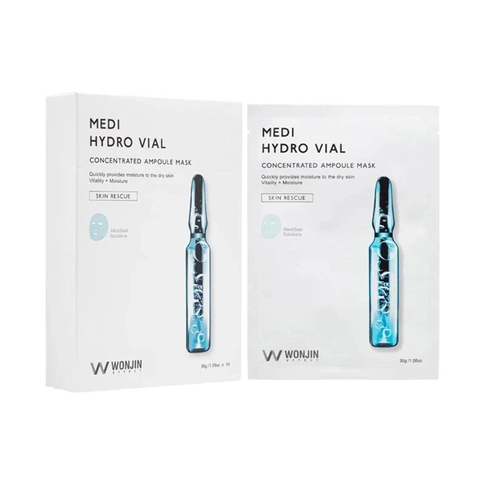 WONJIN Hydrd Vial Concentrated Essence Mask 30ml*10Pcs 原辰透明质酸补水精华面膜