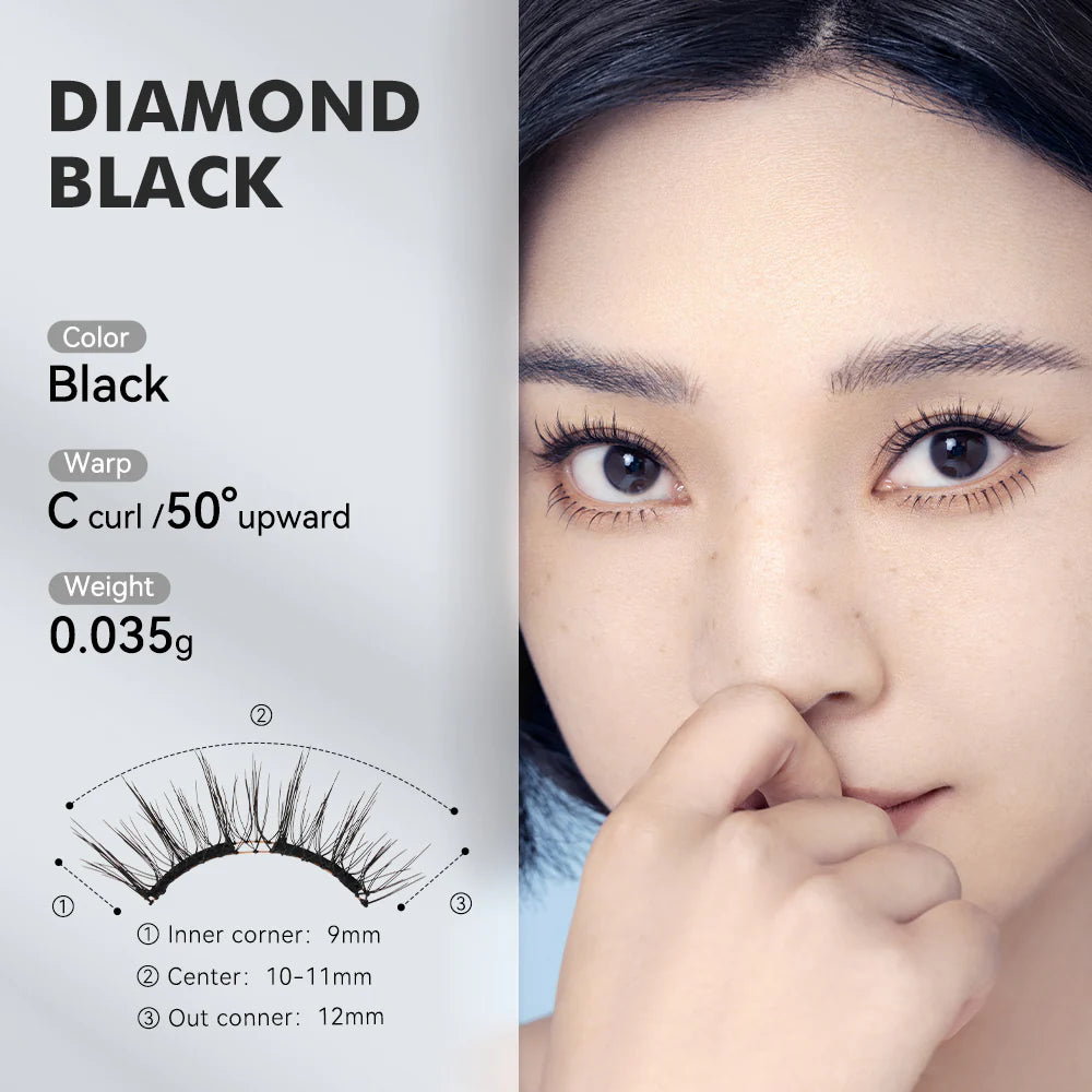 WOSADO Refined Makeup Style 2.0 Magnetic False Eyelashes All-in-One Box 悦瞳精妆款2.0一体盒版磁吸假睫毛