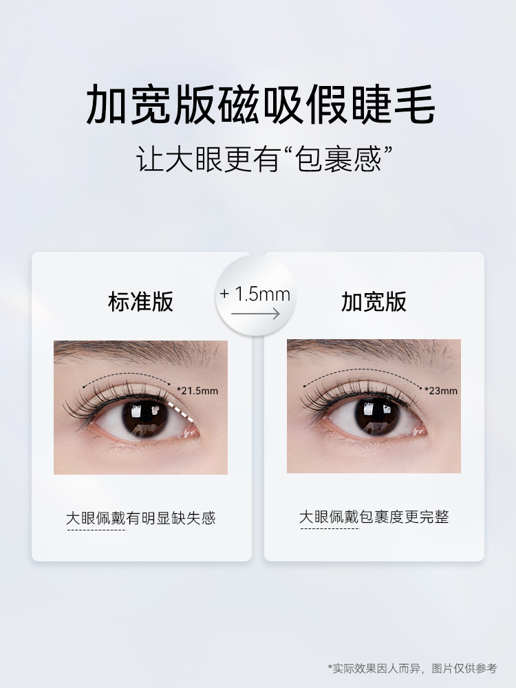 WOSADO Wide-Style 2.0 Magnetic False Eyelashes All-in-One Box 悦瞳加宽款2.0一体盒版磁吸假睫毛