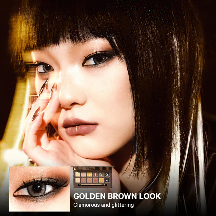 Perfect Diary Explorer Twelve Color Eyeshadow Palette 15 Leopard 完美日记探险家十二色眼影盘 15野豹盘 14g