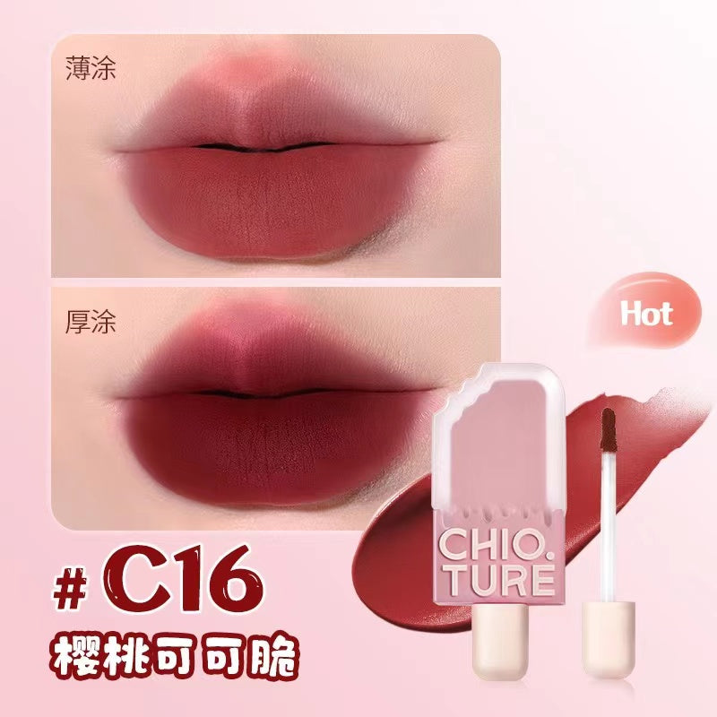 CHIOTURE Ice Cream Matte Lip Gloss 稚优泉雪糕唇釉丝绒哑光雾面唇泥 2ml