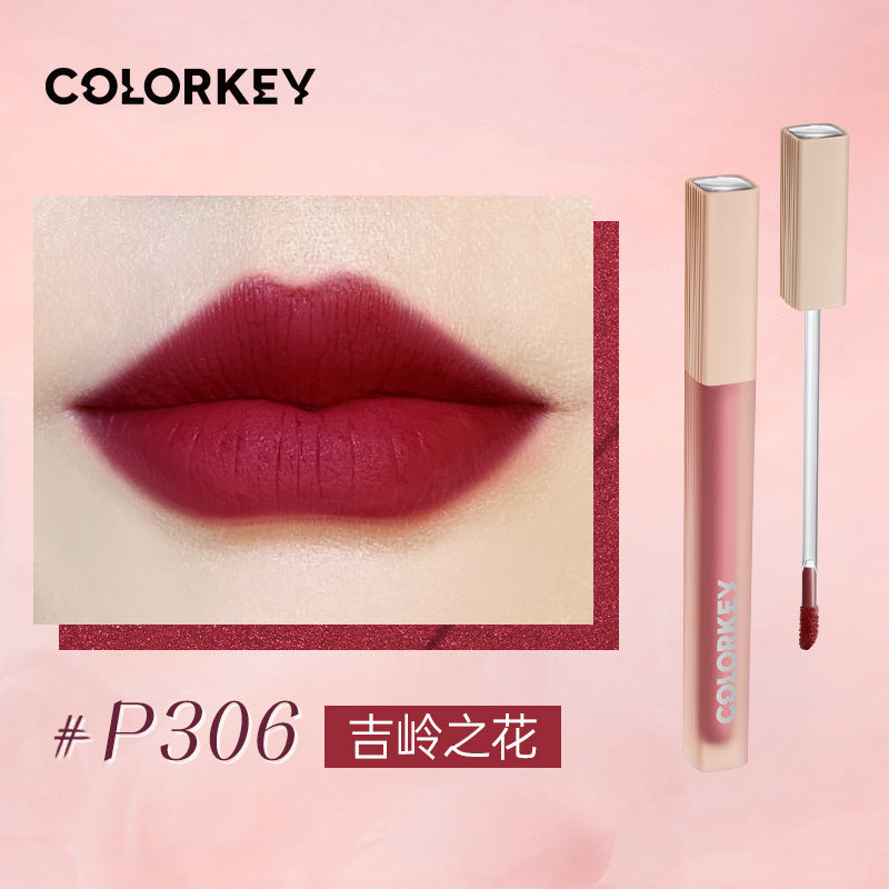 Colorkey Matte Liquid Lipgloss Non-Stick Lipcream Velvet 1.8g 珂拉琪水雾唇镜面唇釉