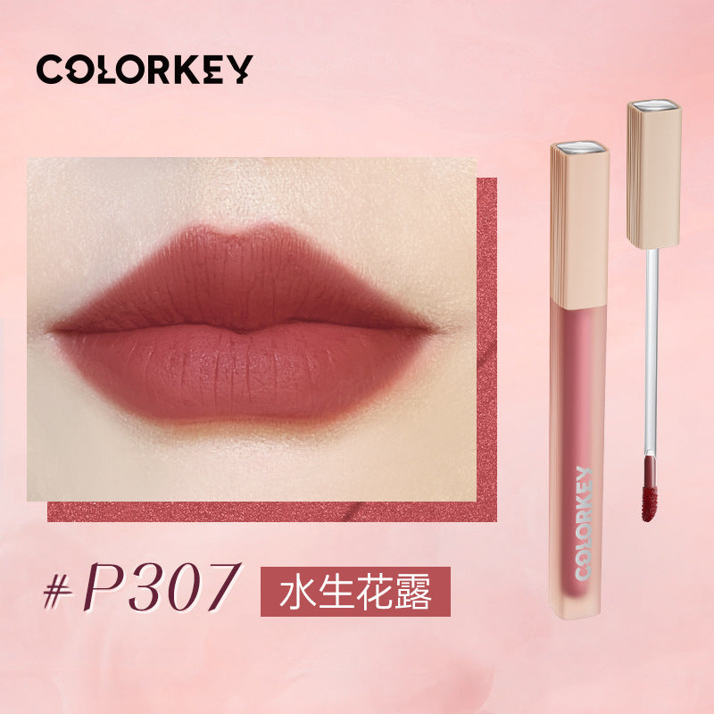 Colorkey Matte Liquid Lipgloss Non-Stick Lipcream Velvet 1.8g 珂拉琪水雾唇镜面唇釉