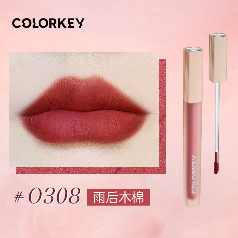 Colorkey Matte Liquid Lipgloss Non-Stick Lipcream Velvet 1.8g 珂拉琪水雾唇镜面唇釉