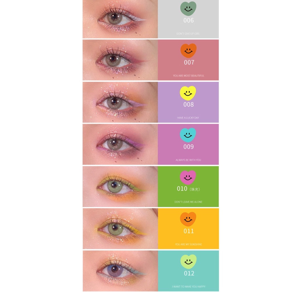 Flortte Smile Heart Eyeliner Pencil 0.05g 花洛莉亚比心系列彩色眼线胶笔