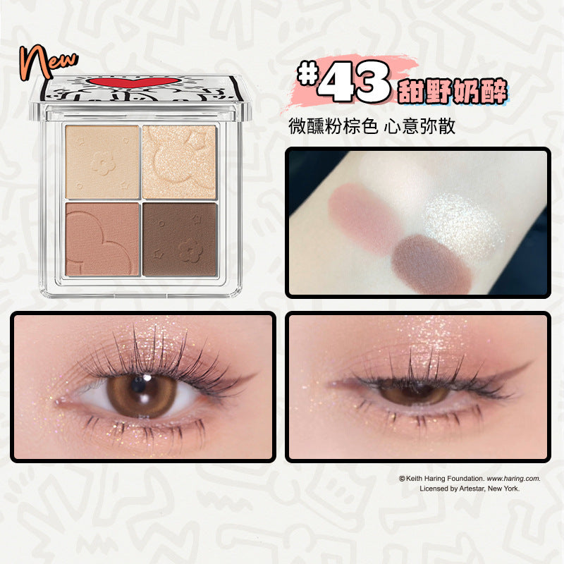 Judydoll Soft Cloud 4 Colors Eyeshadow Palette Collabs with KH 橘朵云柔朵朵四色眼影盘KH联名 5g