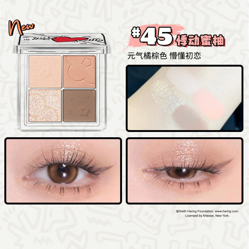 Judydoll Soft Cloud 4 Colors Eyeshadow Palette Collabs with KH 橘朵云柔朵朵四色眼影盘KH联名 5g