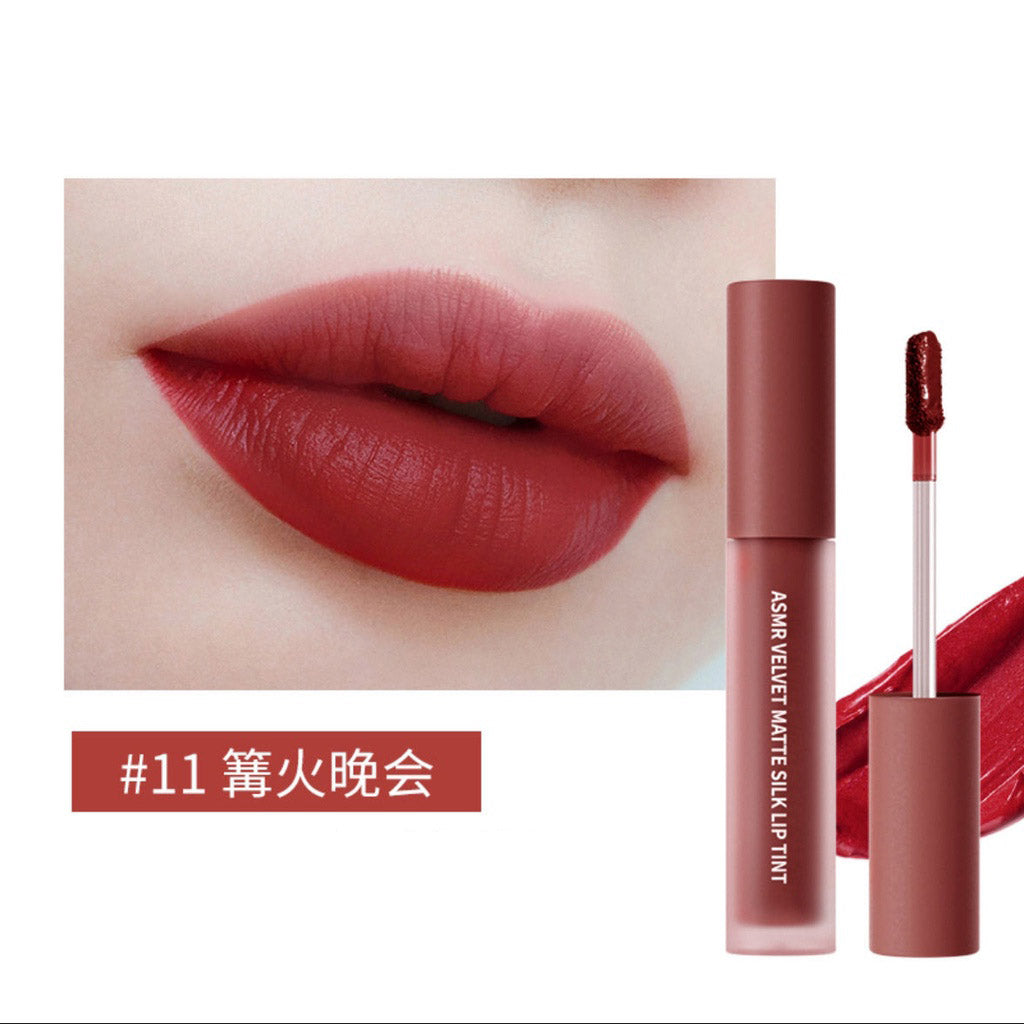 KATO Velvet Silk Lip Tint Lip Lacquer红泥炉火哑光雾面丝绒唇釉